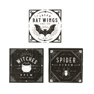 Salem Apothecary Halloween Dessert Napkins 24ct | The Party Darling
