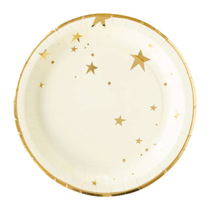Baby Gold Star Lunch Plates 8ct | The Party Darling