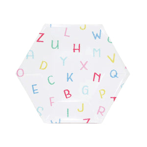 Back to School ABCs Dessert Plates 12ct | The Party Darling