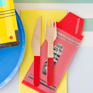 First Day of School Crayon Lunch Napkins | The Party Darling