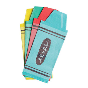 Back to School Crayon Lunch Napkins 16ct | The Party Darling