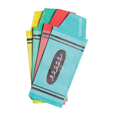 Back to School Crayon Lunch Napkins 16ct