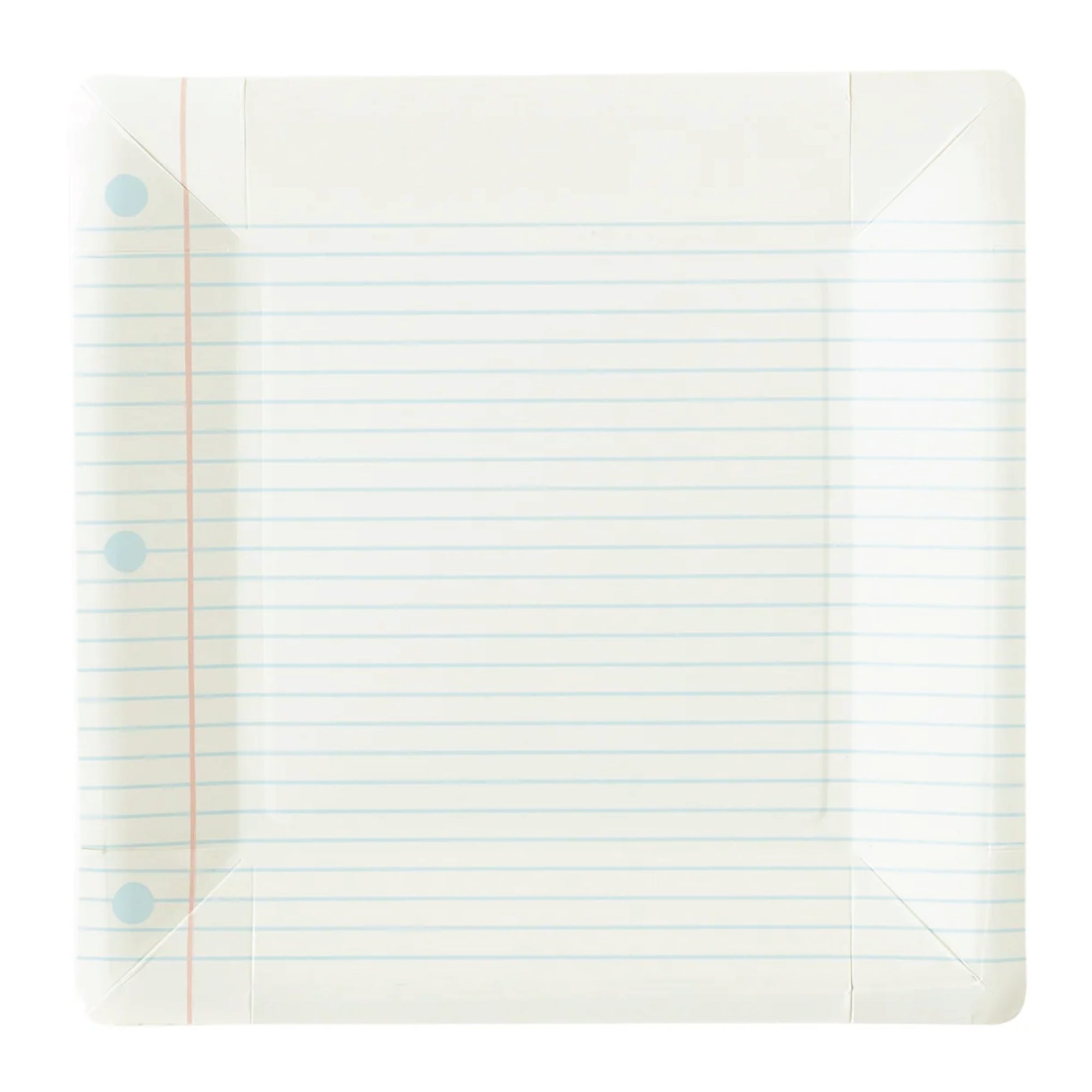 Back to School Notebook Paper Lunch Plates 8ct | The Party Darling
