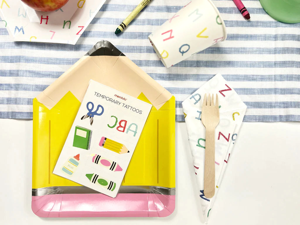 Back to School ABCs Place Setting | The Party Darling