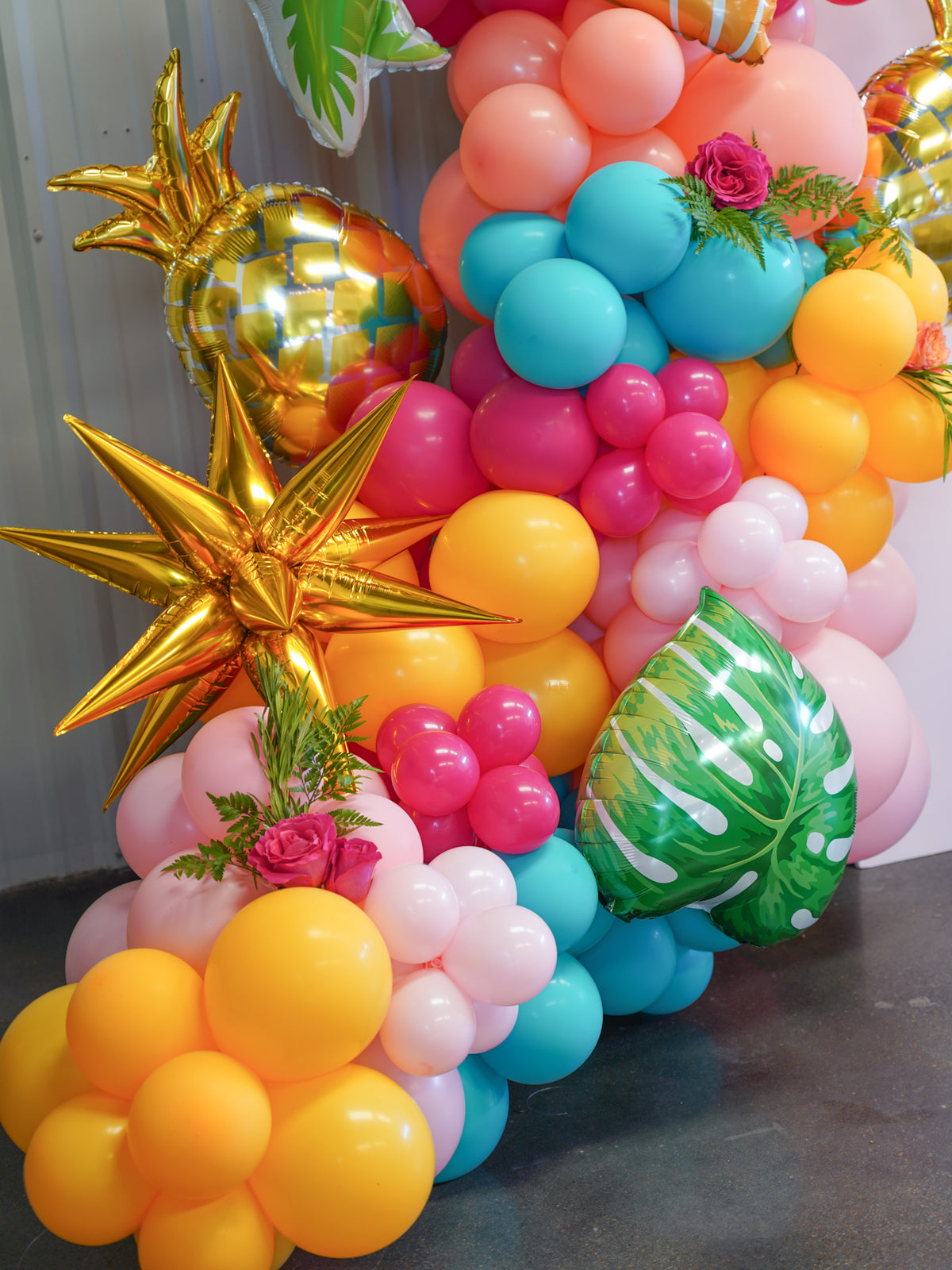 Bouquet de ballons confettis de la jungle