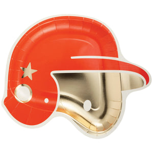 Baseball Helmet Lunch Plates 8ct | The Party Darling