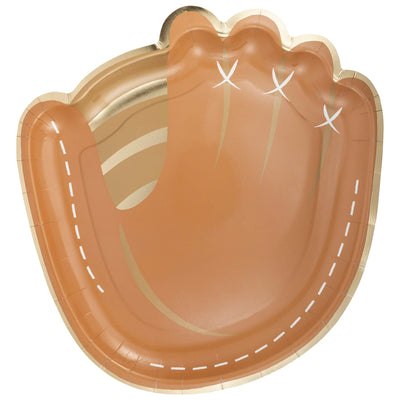 Baseball Mitt Dinner Plates 8ct