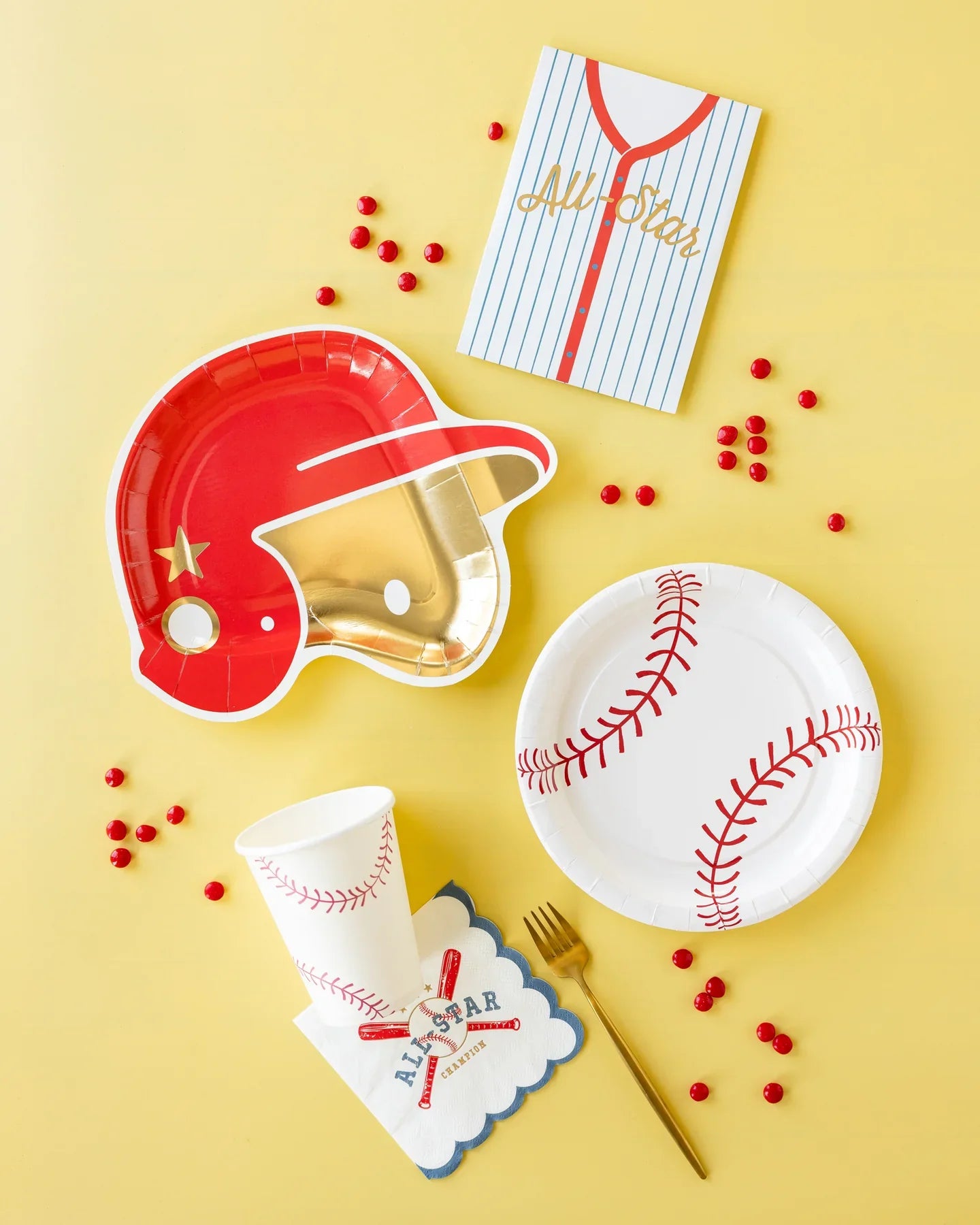 Baseball Helmet Lunch Plates 8ct | The Party Darling