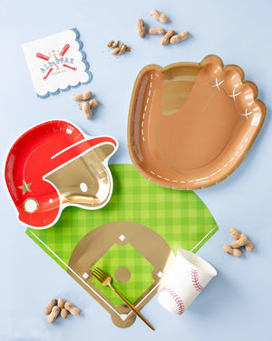 Baseball Party Supplies Flatlay by MME