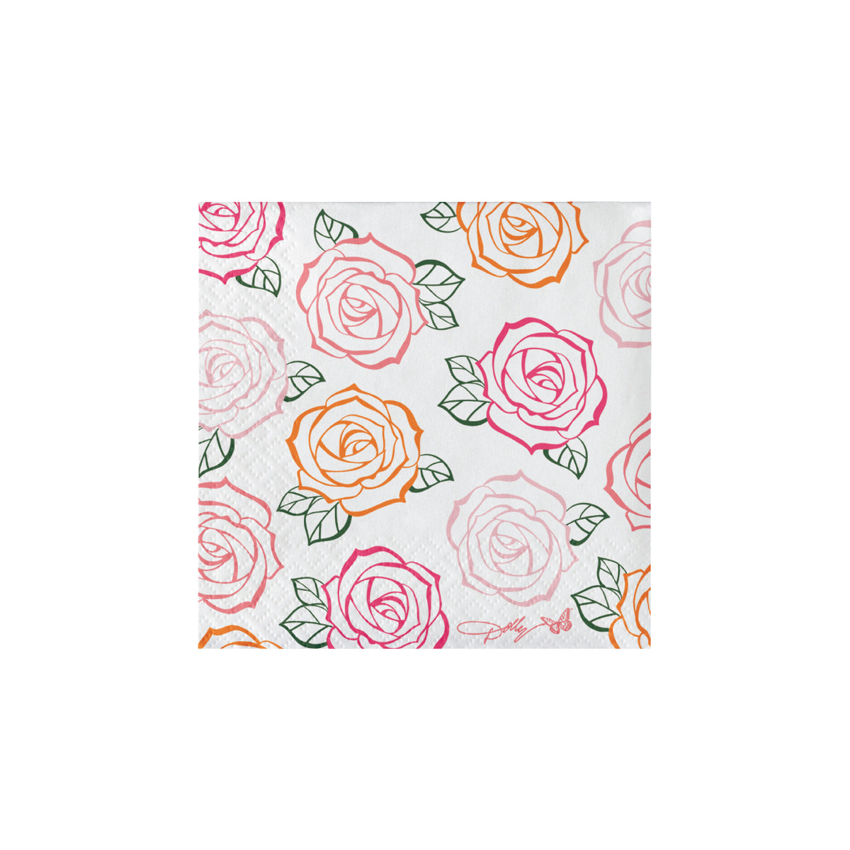 Be A Dolly Dessert Napkins Back | The Party Darling