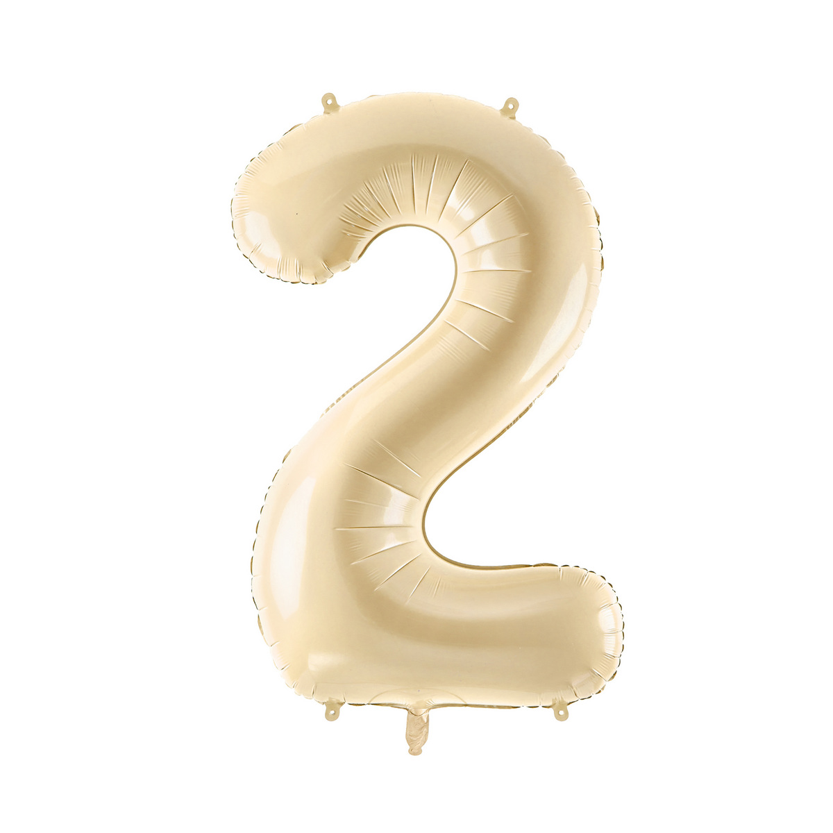 34&quot; Beige Number Balloon 0-9