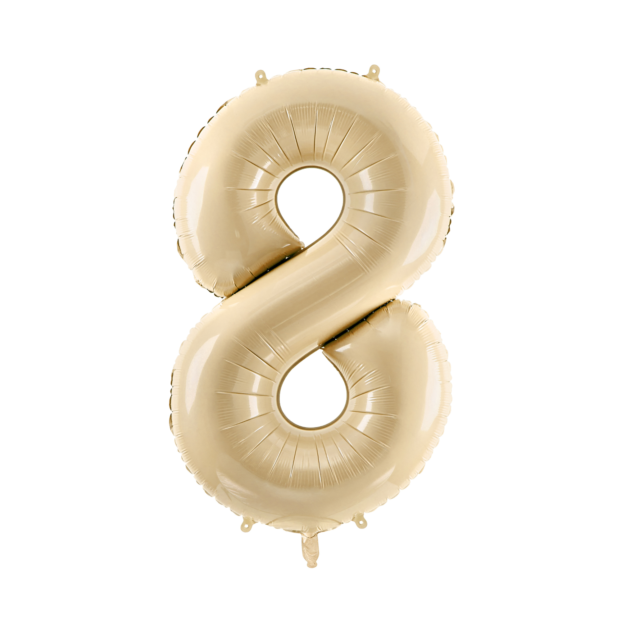 34" Beige Number Balloon 0-9