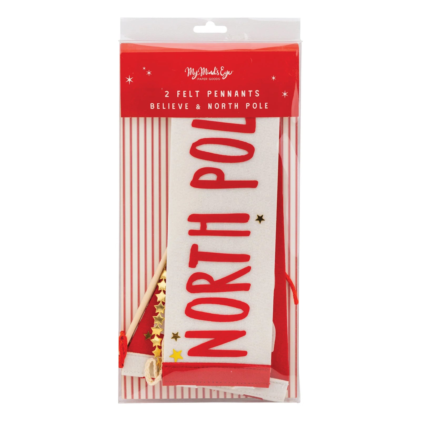 Believe & North Pole Felt Pennant Set | The Party Darling