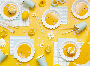Happy Sunshine Dessert Plates 6ct | The Party Darling