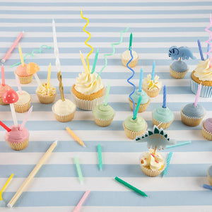 Dinosaur Kingdom Birthday Candles 5ct On Cupcakes