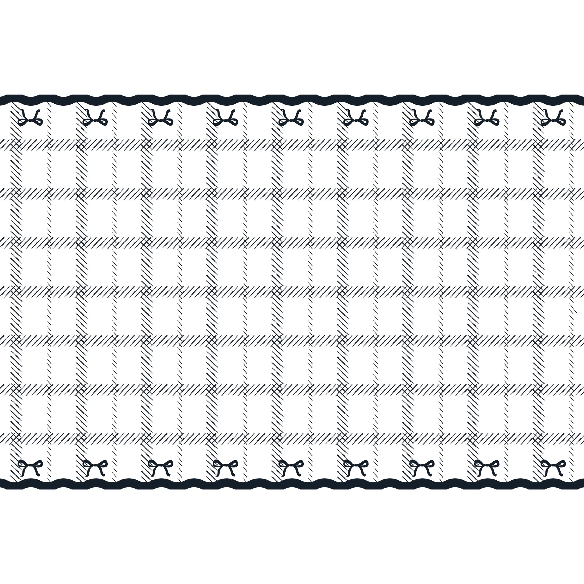 Black Bow Paper Table Cover | The Party Darling