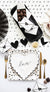 Black & Cream Scalloped Heart Lunch Plates 8ct | The Party Darling
