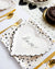 Black & Cream Love Heart Dessert Napkins 24ct | The Party Darling