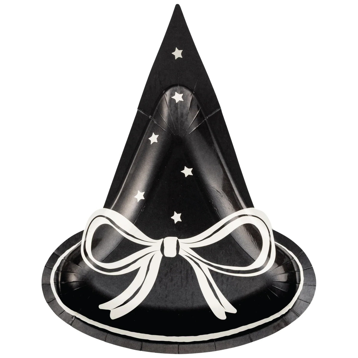 Black Witch Hat Halloween Dessert Plates 8ct | The Party Darling