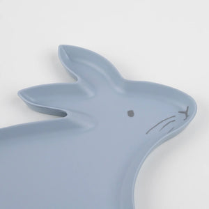 Pastel Blue Bunny Bamboo Plates | The Party Darling