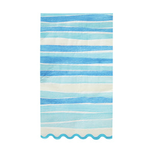 Watercolor Coastal Paper Guest Towels 16ct | The Party Darling