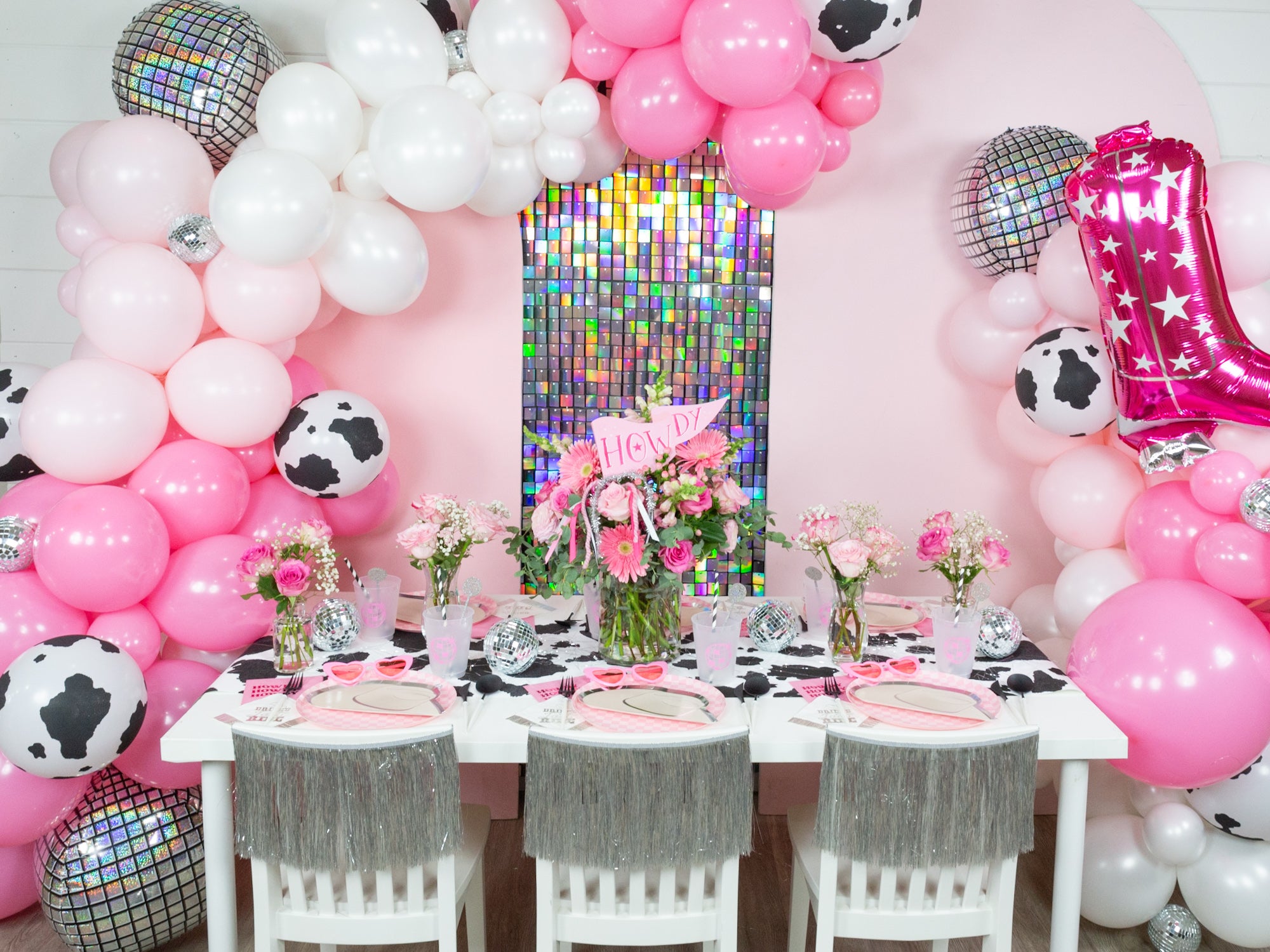 Holstein Cow Print Latex Balloons 6ct | The Party Darling
