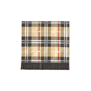 Brown Plaid Dessert Napkins 20ct | The Party Darling