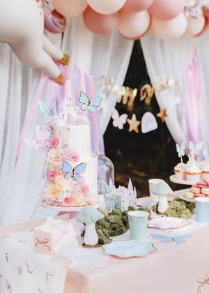 Butterfly dessert table display