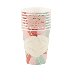 Candy Cane Lane Peppermint Paper Cups 8ct Packaged