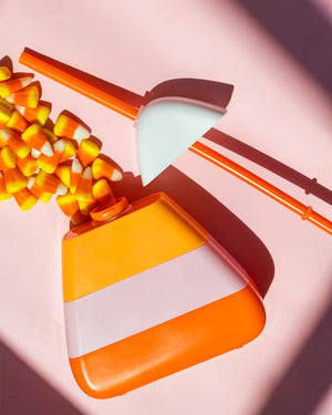 Candy Corn Plastic Cup with Straw | The Party Darling