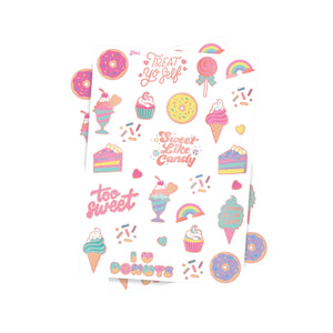 Too Sweet Temporary Tattoo Sheets 2ct | The Party Darling