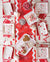 Red Ric Rac Paper Table Runner 10ft | The Party Darling