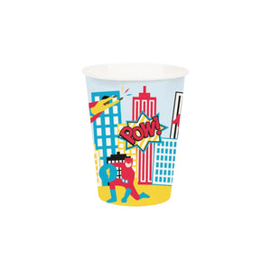 Comic Superhero Paper Cups 8ct | The Party Darling