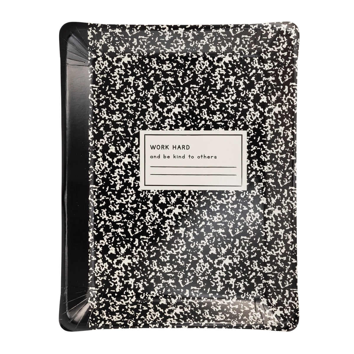 Composition Notebook Lunch Plates 8ct | The Party Darling