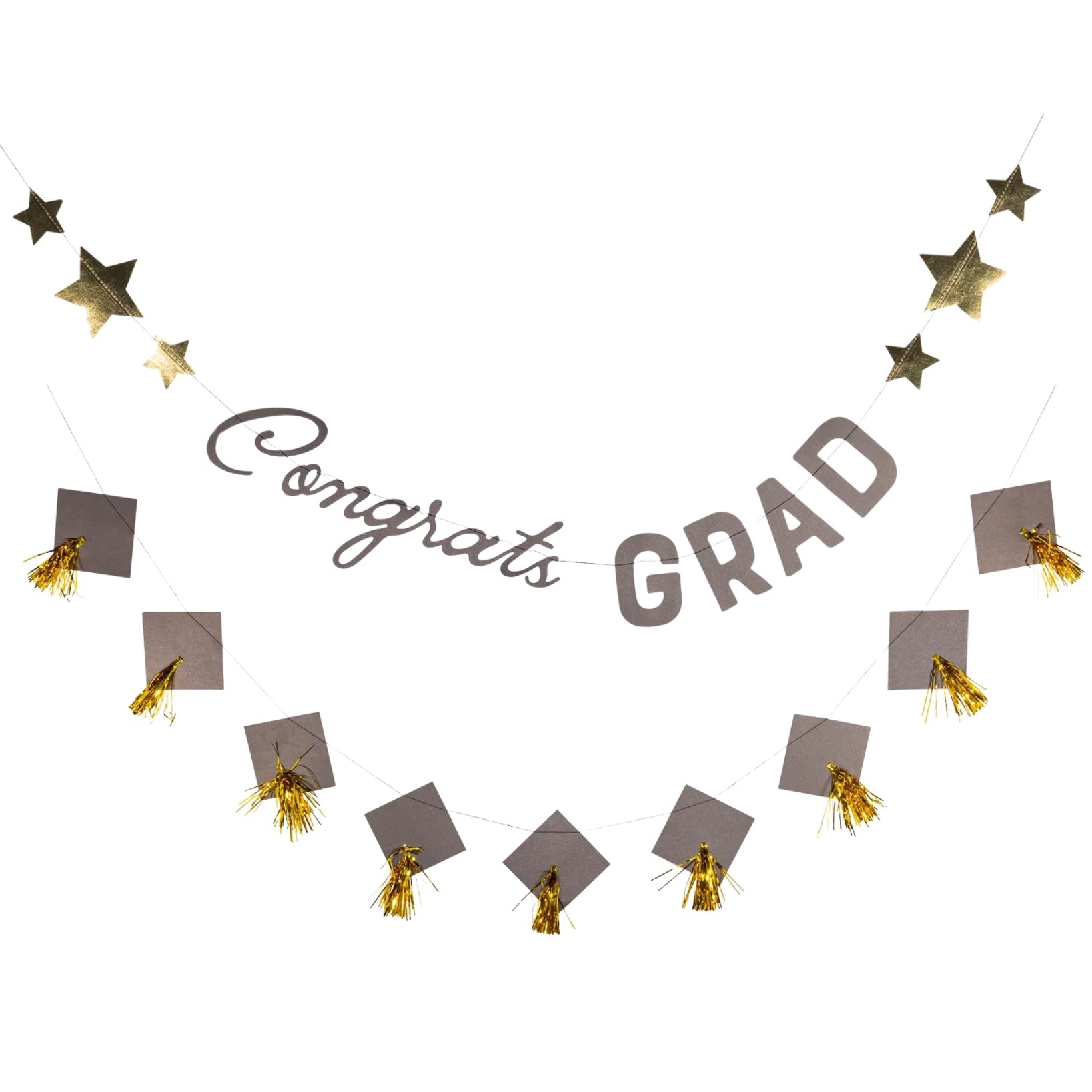 Congrats Grad Cap Banner Set | The Party Darling