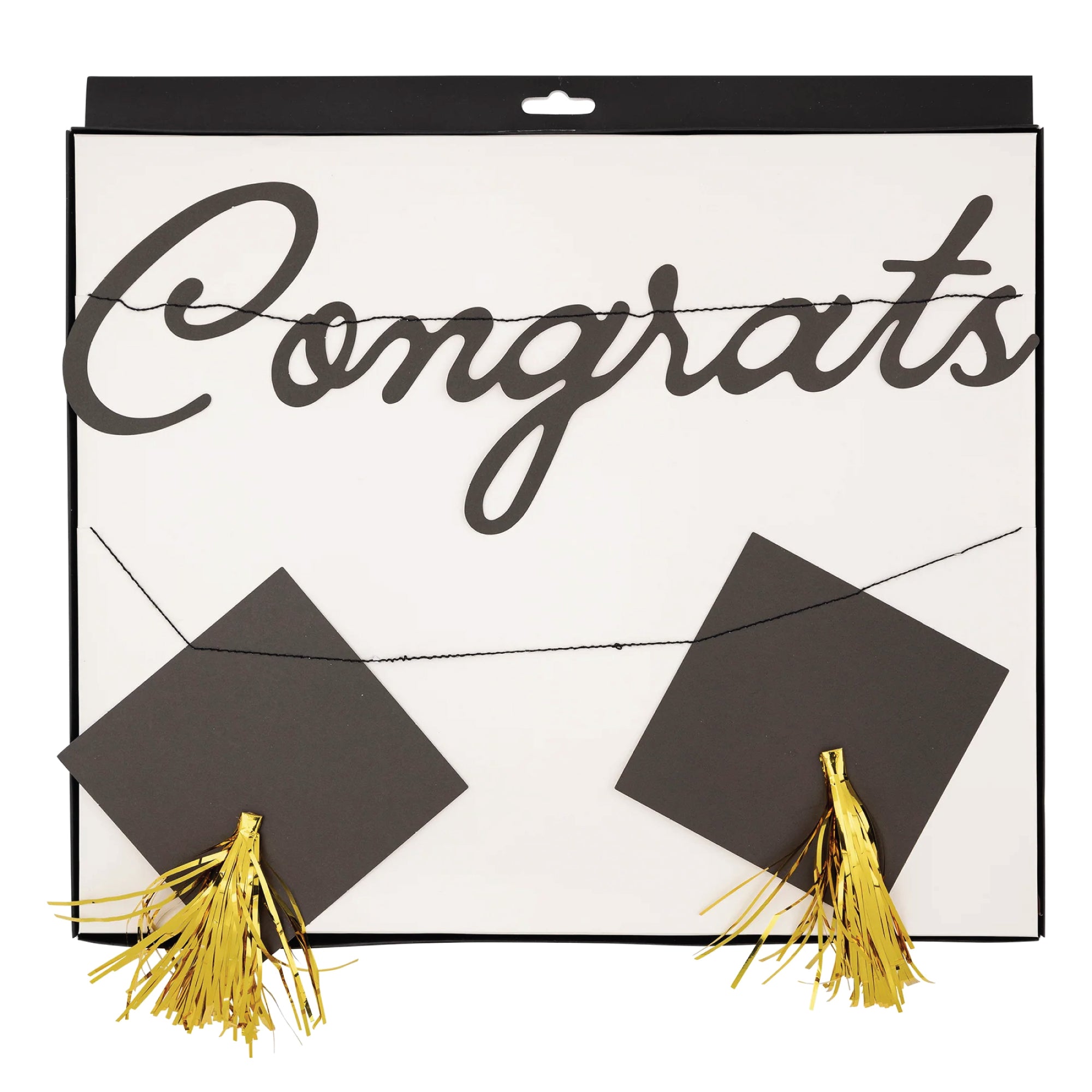 Congrats Grad & Graduation Cap Banners by MME | The Party Darling