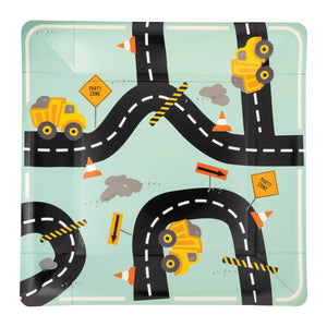 Construction Road Lunch Plates 8ct | The Party Darling