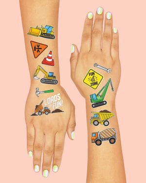Construction Birthday Temporary Tattoos | The Party Darling