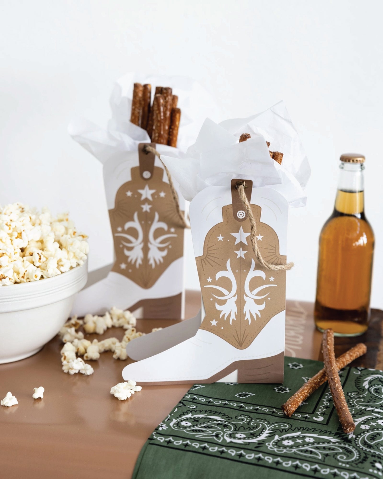 Western Cowboy Boot Treat Bags 8ct | The Party Darling