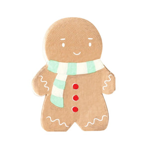 Cozy Gingerbread Man Lunch Napkins | The Party Darling