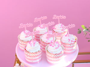 barbie cupcakes