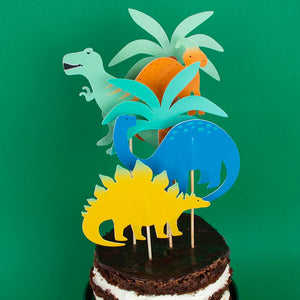 Dinosaur Party Cake Toppers 6ct | The Party Darling