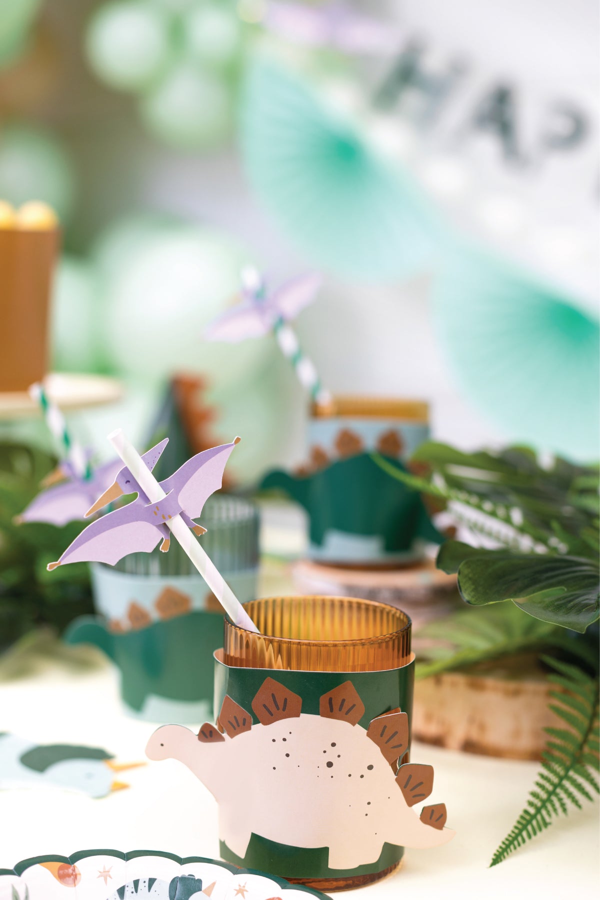 Dinosaur Paper Cup Sleeve | The Party Darling