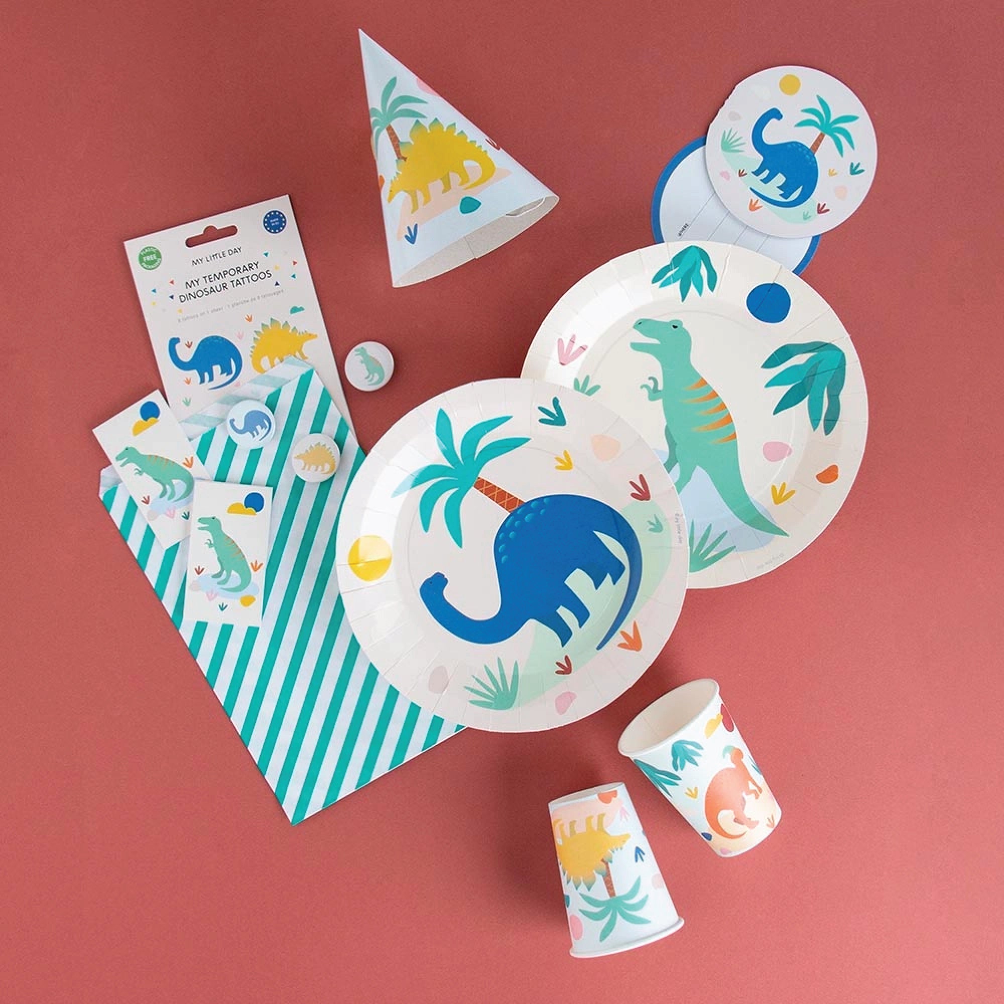 Dino Party Hats 8ct | The Party Darling