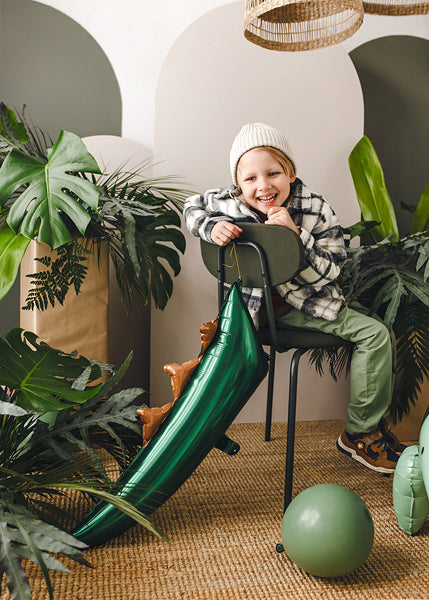 Green Dinosaur Tail Foil Balloon 29in | The Party Darling