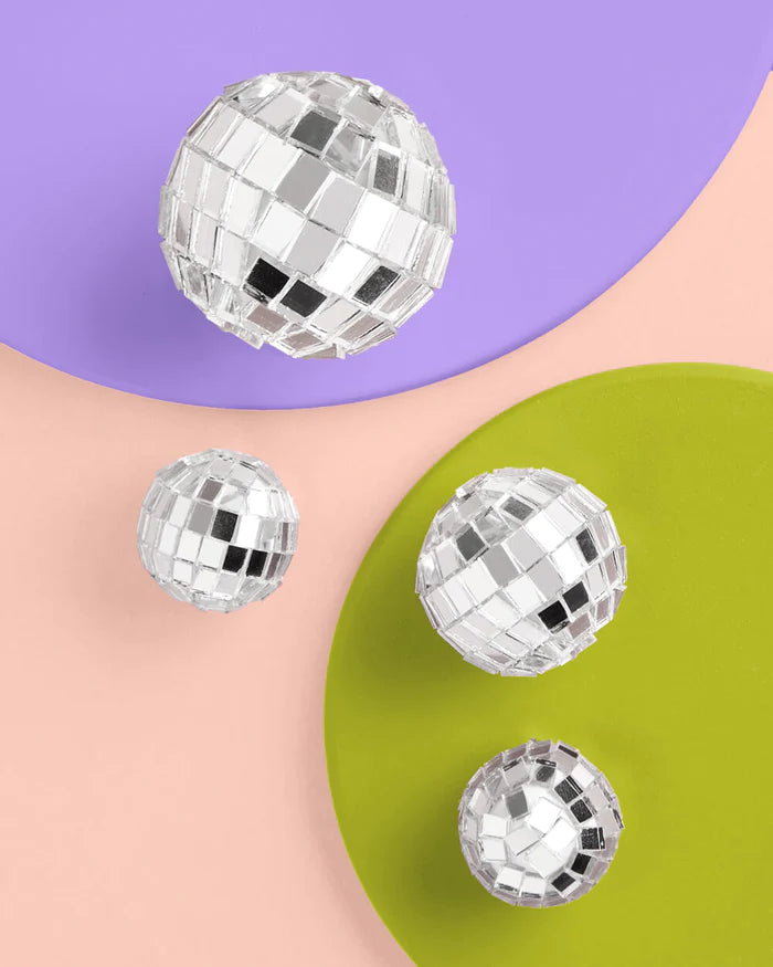 Disco Ball Cake Decorations 4ct | The Party Darling