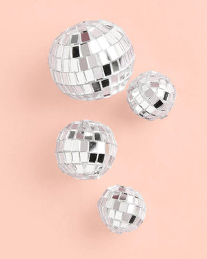 Disco Ball Cake Toppers 4ct | The Party Darling