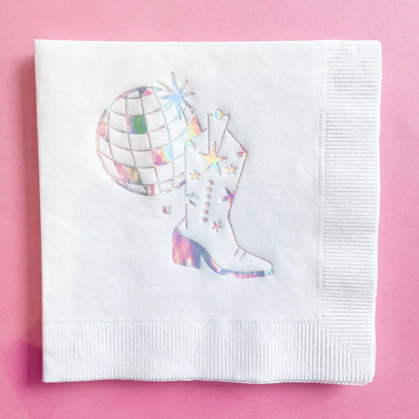 Disco Cowgirl Dessert Napkins