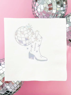 Disco Cowgirl Cocktail Napkins 20ct | The Party Darling
