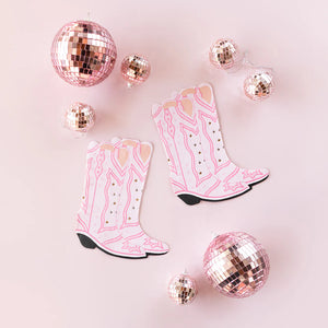 Disco Cowgirl Party Boot Napkins